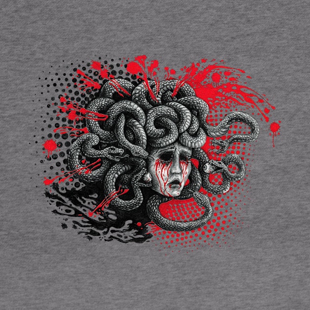 Self-Blinded Medusa by Soul-Paralyzed Art